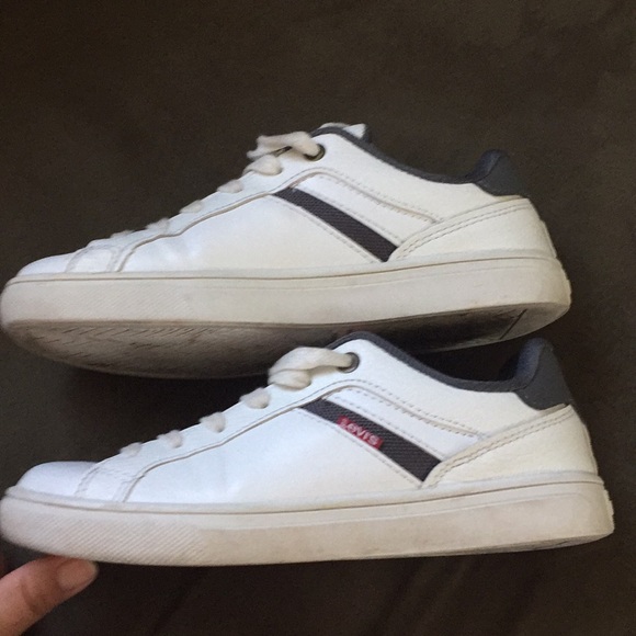 Levis White Leather Sneakers 